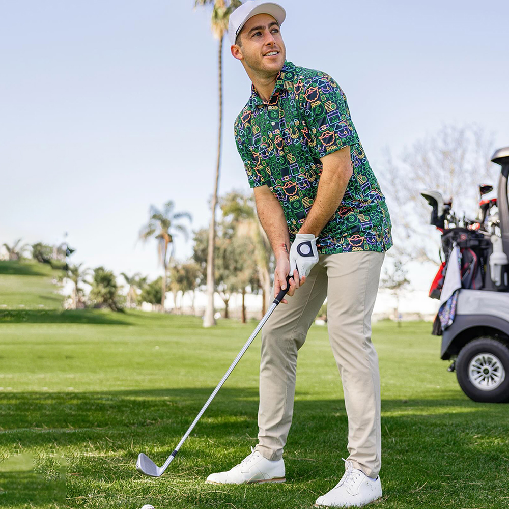 Design Moisture Wicking Digital Print Knit Athletic Short Sleeve Custom Logo Golf Shirt Us Polo Tshirt for Men