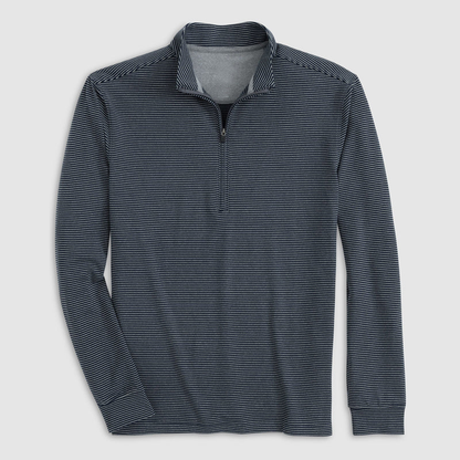 OEM Custom High Quality Men Performance Quarter Zip Pullover Quick-Drying Pocket Long Sleeve Striped Print 1/4 Zip Sweatshirts