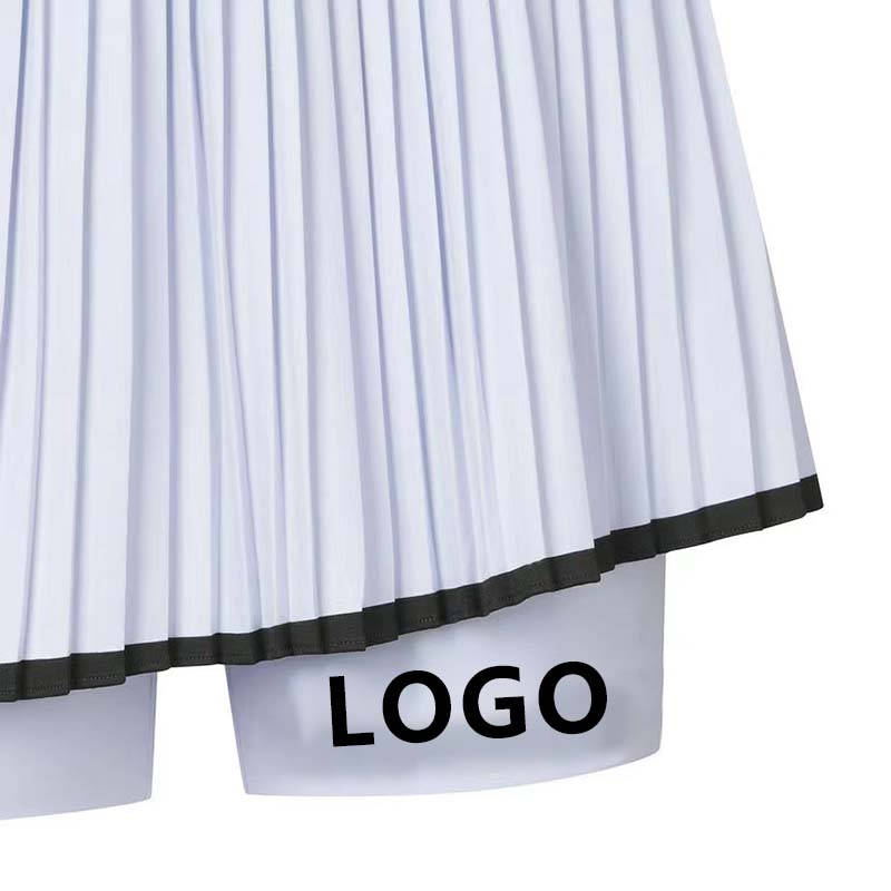 Custom-made 2024 golf short skirts, women's pleated skirts, fashionable printed ribbon skirts for spring and summer, golf clothing