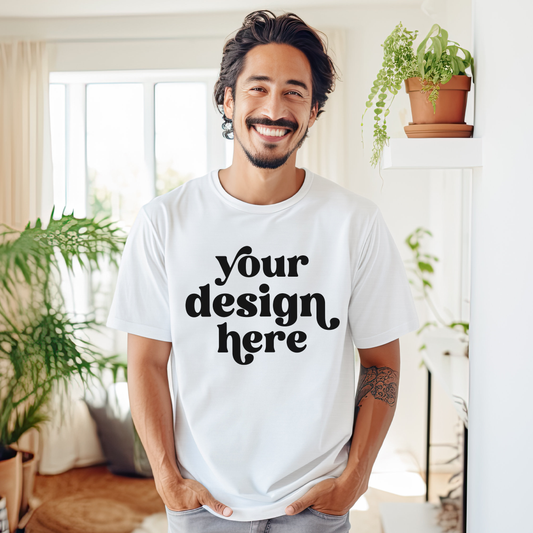 New Custom Screen Printing Logo Short Sleeve T Shirt Summer Graphic Tee for Men