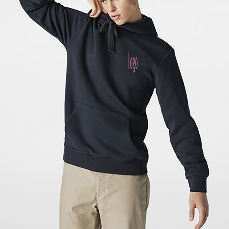 2025 Customize Logo Basic Style High Quality Stylish Hoodies Blank 100% Cotton Men Slim Fit Hoodies