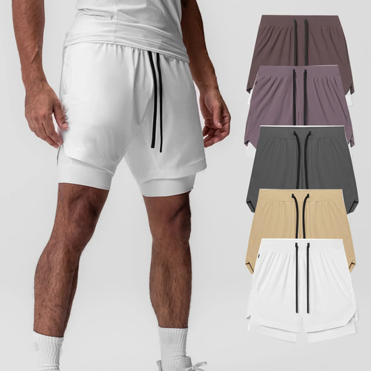 Customized high-quality logo new summer jogging pants for jogging, fitness and casual wear, with lining and side pockets, men's 5-inch shorts