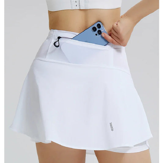 Bulk Custom Custom-made high-waisted, comfortable inner wear, short, lightweight, quick-drying sportswear, including formal half skirts for golf, running, fitness as well as pleated tennis skirts with Logo Embroidery - Manufacturer Qiandao