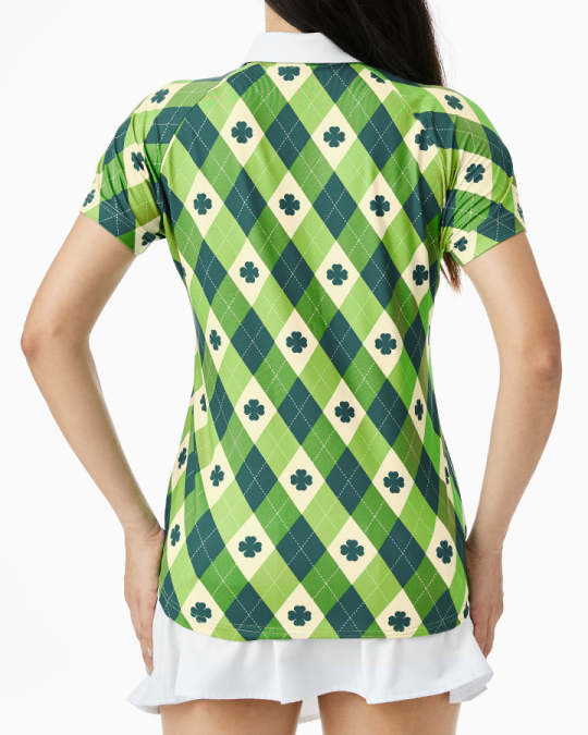 Custom logo Tops Stretch Friendly Moisture Wicking Golf Polo Shirt Polyester t Shirt for Sublimation Printing Women