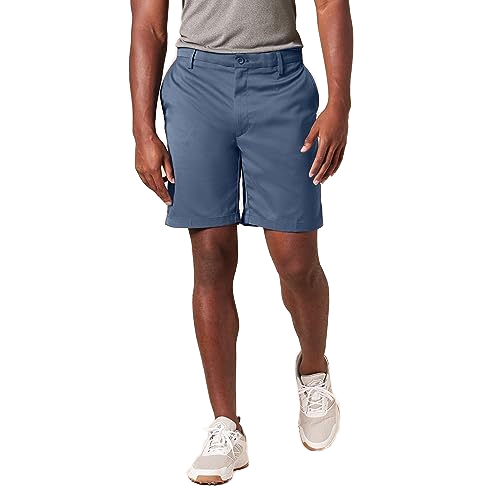 Men's XXL classic stretchy golf shorts, sporty beach shorts, with breathable and waterproof functions, featuring middle pockets and solid color dyeing