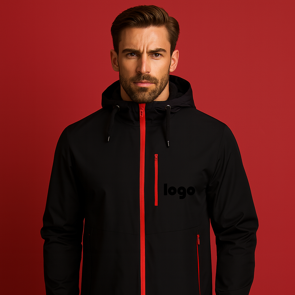 Custom OutdoorJacket Color Matching Rain Jacket Breathable Mens Wind Breaker Jacket Hooded