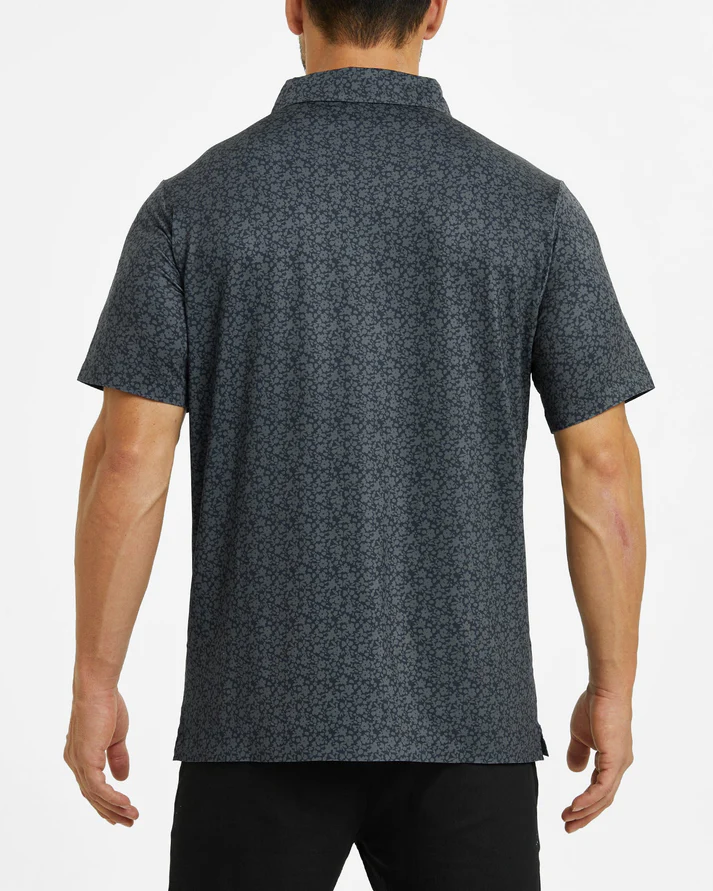 Men's Golf Polo Shirt - Black Casual Performance Wear for Golf Enthusiasts