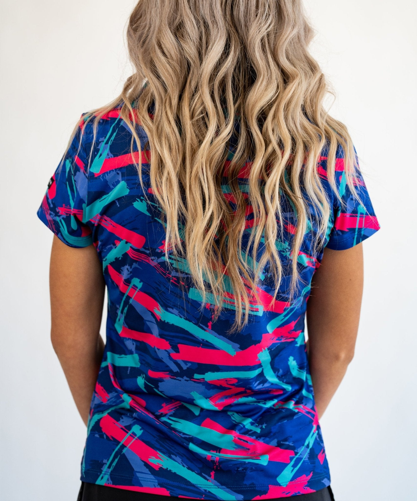 New Design logo Summer Breathable Fashion Print Slim Sports Women Golf Shirts Dry Fit Polo Shirts Women