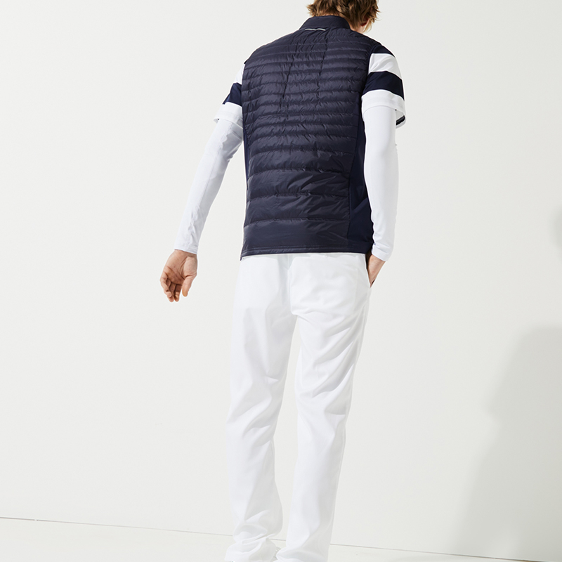 Men's winter sports quilted double-sided vests, with customized colors, outerwear, high-neck sweaters and regular vests