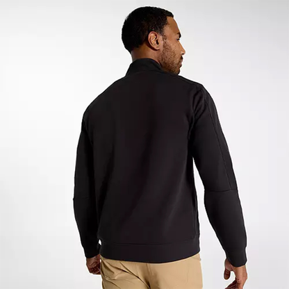 OEM Customize Men Lightweight Polyester Sports Quick Dry Solid Color Plain Long Sleeve Knitted 1/4 Quarter Zip Golf Pullover