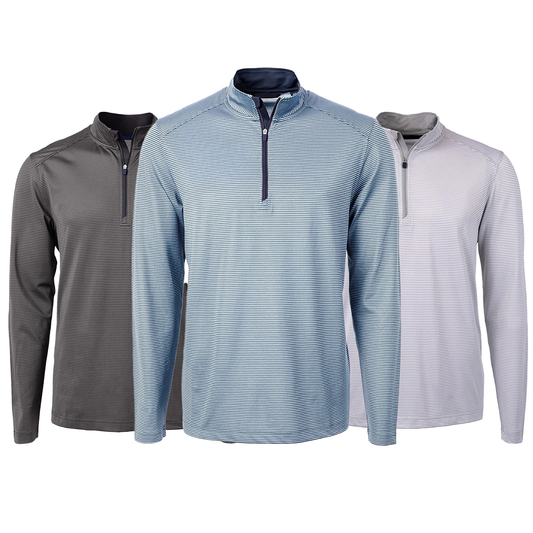 Autumn Men's Sports Golf Long Sleeve 1/4 Zip Pullover Custom Logo Printed Plain Color Golf Sweatshirt