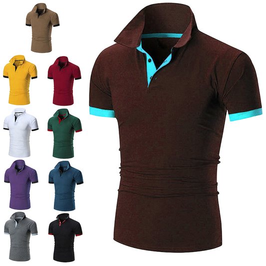 Wholesale High Quality Blank Golf Polo T-shirt Customized Embroidered logo Unisex Plain Cotton Business Custom Men's Polo Shirts