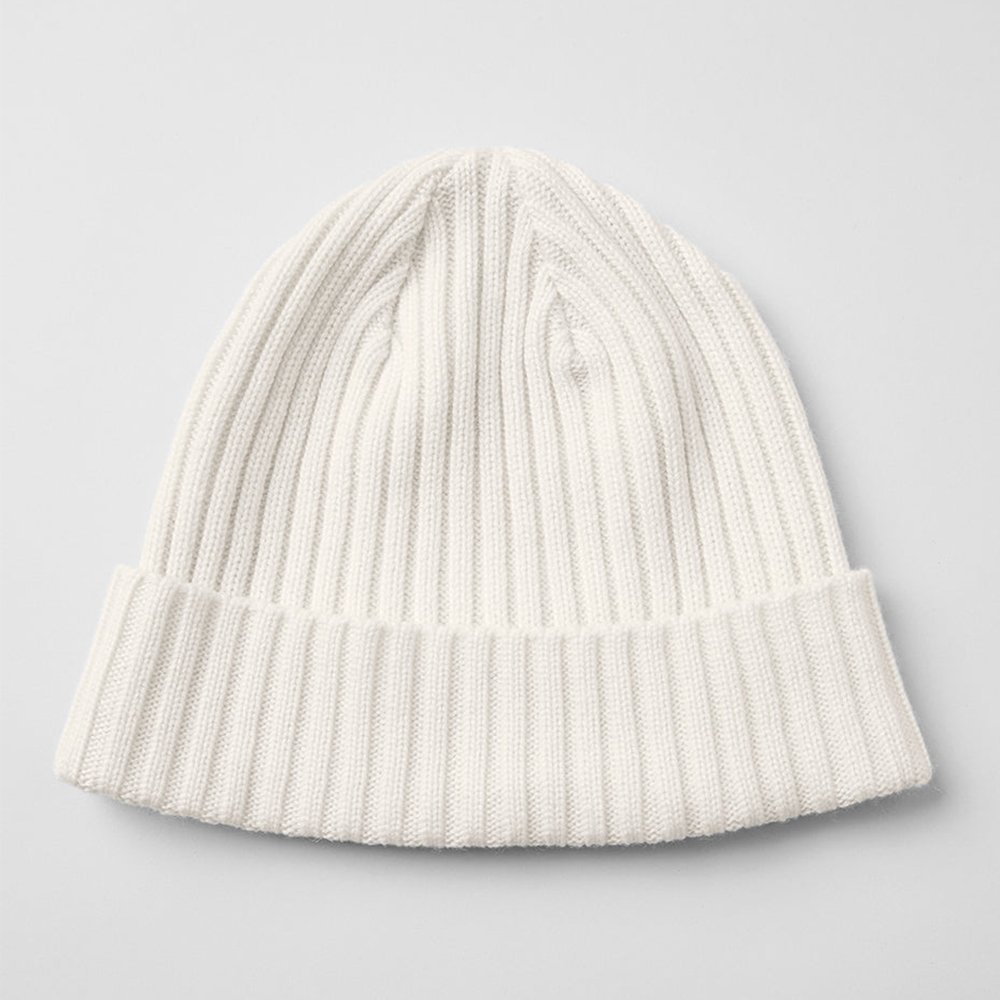 Custom logo unisex high-quality solid color blank dyed solid color winter beanie, acrylic knitted hat with cuffs