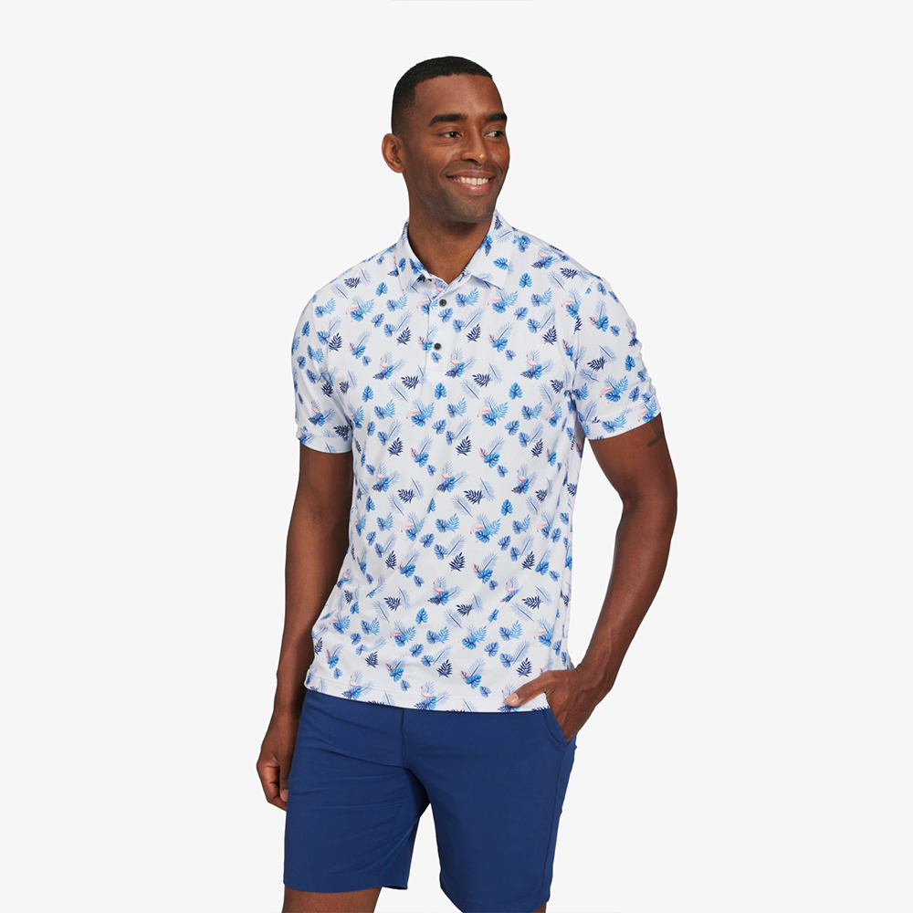 Design Pattern Short Sleeve Performance Logo Customisable 96 Polyester 4 Spandex Shirts Golf Polos