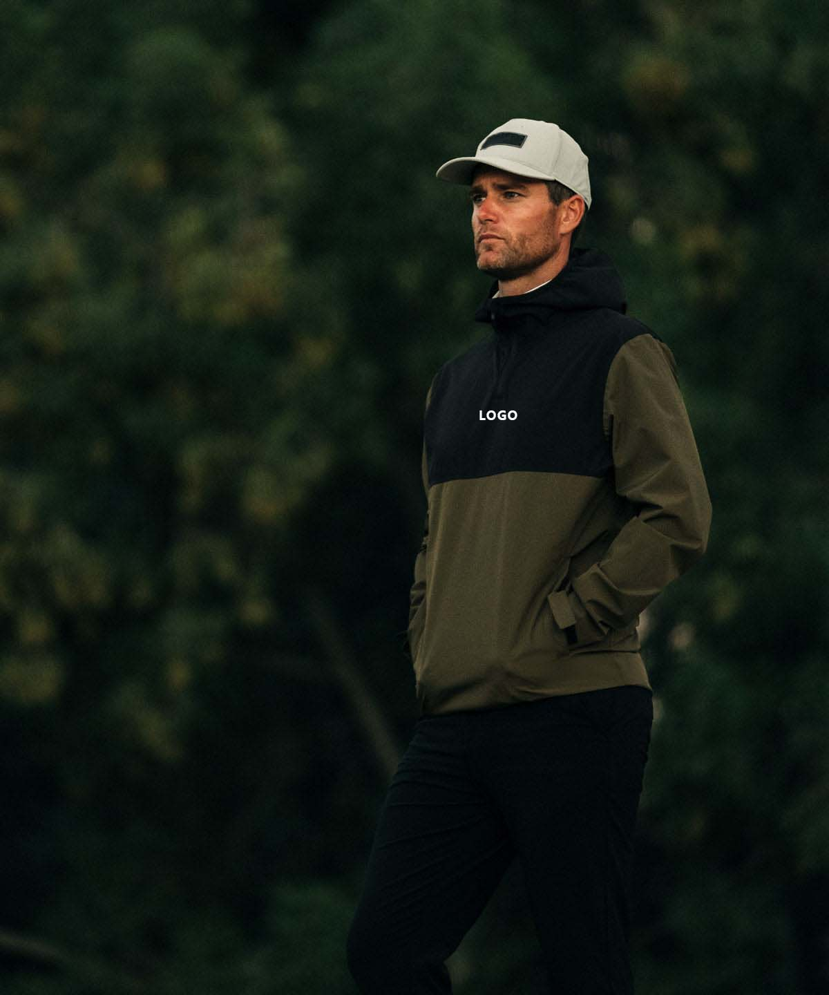 Custom Logo Sport Golf Wear Windproof High Quality Luxury 1/4 Quarter Zip Collar Hoodie Pullover Sweatshirts for Men