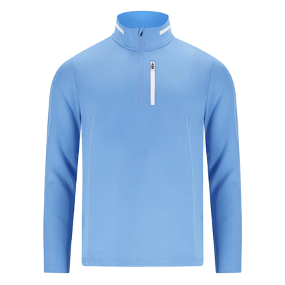 Custom High Quality logo Printed Plain Color Sports Golf Long Sleeve 1/4 Zip Collar With Pocket Pullover Sportswear Sweatshirt