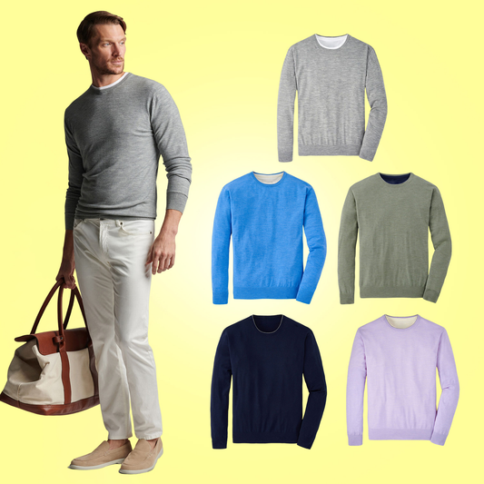 Custom logo Wool Fashion Solid Color Round Neck Cotton Knitting Men's Long Sleeve Knitting Men's Pullover Sweaters