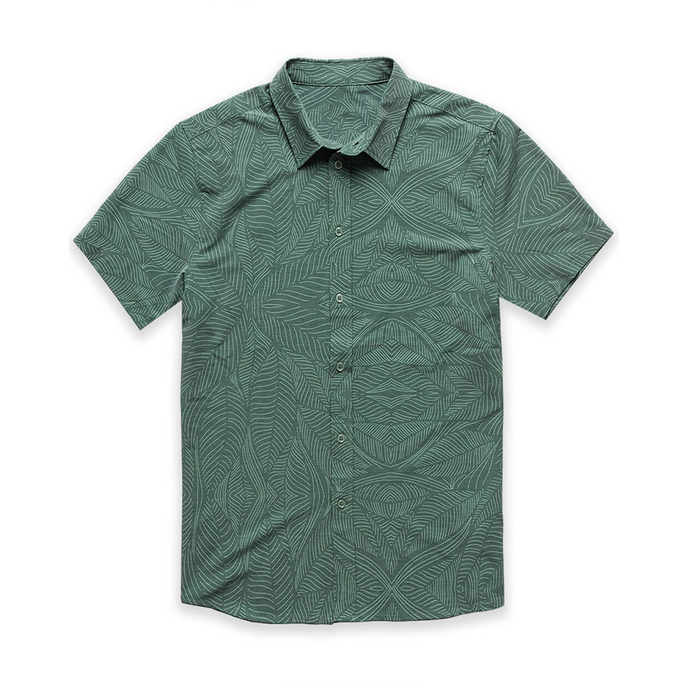 New Custom logo Quick Dry Slim Fit for Men Sublimating Printed Vacation Hawaiian Casual Beach Shirts