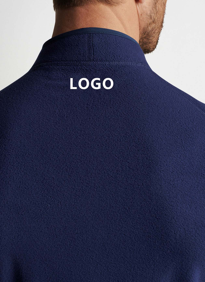 OEM Custom Logo 1/4 Quarter Zip Neck Fleece Pullover Knit Golf Sweater for Men