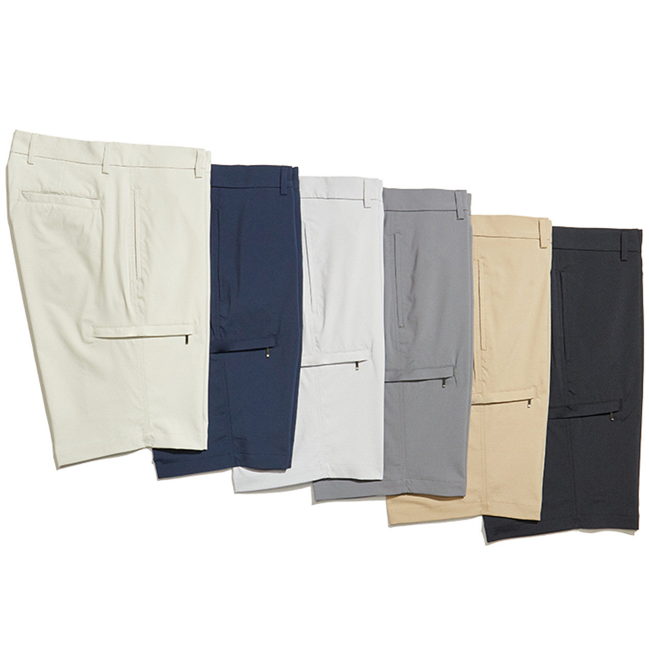 Suppliers customize men's golf high-performance fabric, 9-inch polyester breathable men's golf shorts for summer