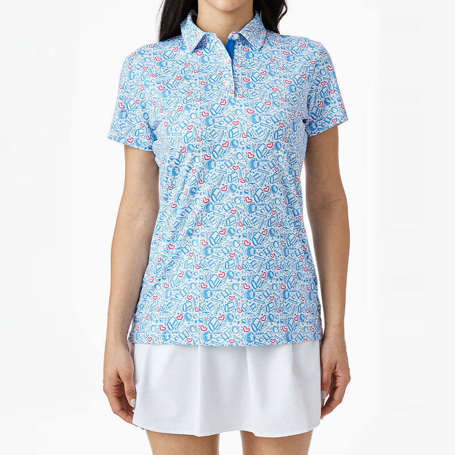 High Quality Custom logo Quick Dry Moisture Wicking Golf Button Down Female Tee Shirts and Polo Shirts for Women