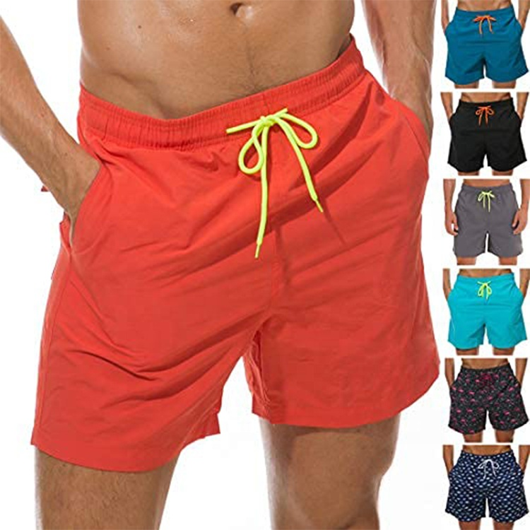 Customized men's fitness, jogging and leisure sports shorts made of polyester with logos, which are hot-selling in summer