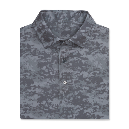 Custom Logo Performance Print Moisture Wicking Quick Dry Slim Fit Camouflage Us Size Golf Shirts Polo Clothes for Men