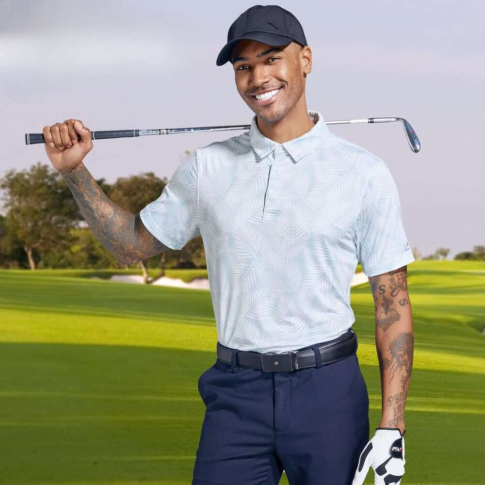 Breathable comfort Spandex Polyester Moisture Wicking Quick-dry Dry Fit Short Sleeve Golf Polo Shirts Custom logo