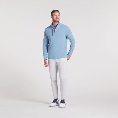 OEM Spandex Polyester Customizable Athletic Men Lightweight Quarter Zip Sweatshirt Men Golf Pullover