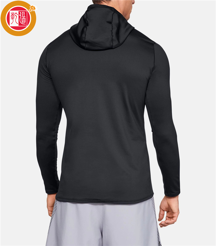 Custom Private Label Zipper Hoody Compression Mens Base Layer With Hood