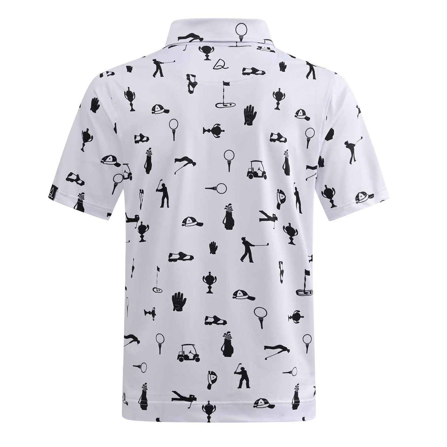 Custom Logo Moisture Wicking Dry Fit Performance Regular Fit Fashion Print Lightweight Soft Mens Golf Polo Shirts