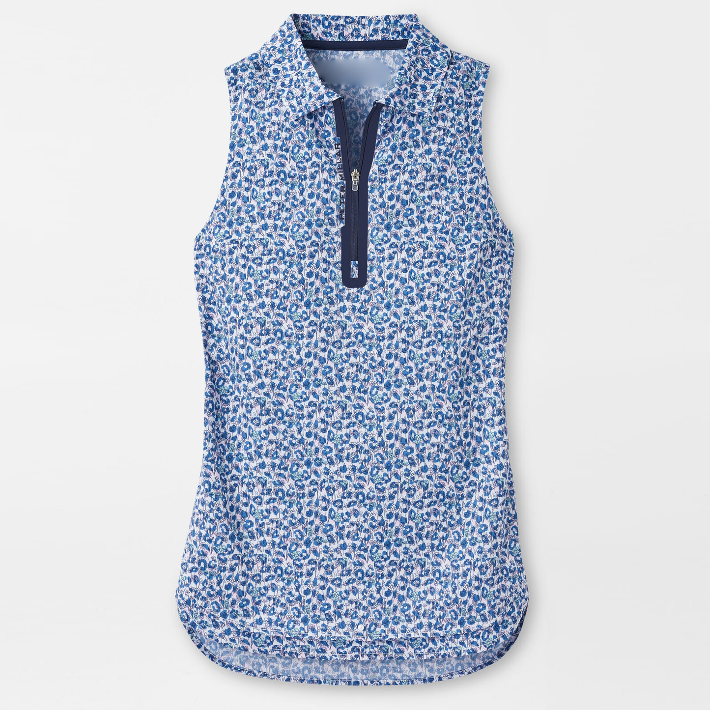 Custom Logo Breathable Full Allover Print Slim Sports Zip Neck Golf Polo Sleeveless Ladies Golf Clothes Woman's Golf Shirt