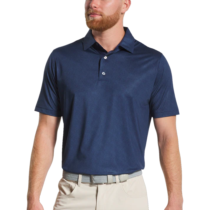 Men's Golf Polo Shirt - Navy Blue Performance Fit with Breathable Fabric for Ultimate Comfort
