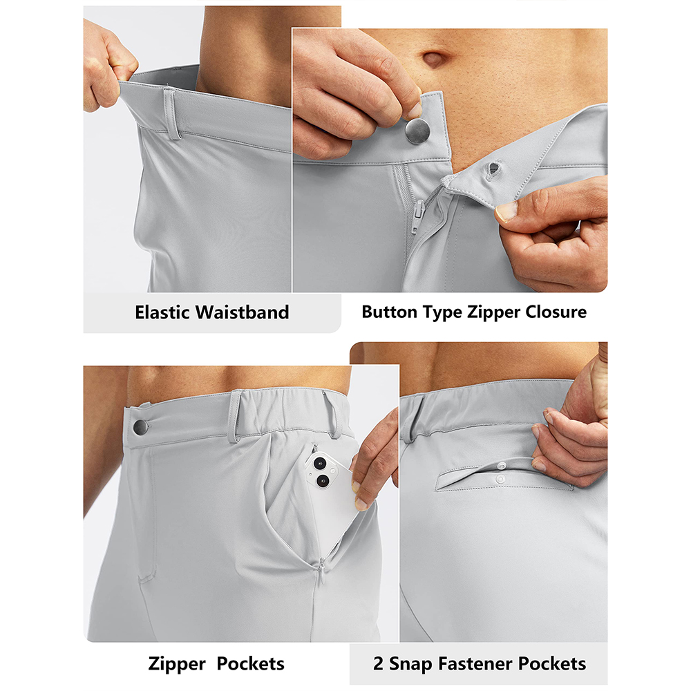 Custom logo golf men's pants that are quick-drying, breathable, slightly elastic and body-shaping, men's golf casual pants