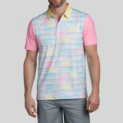 Custom logo Embroidered Luxury 94% Polyester 6 % Spandex Business Fashion T-shirt Ice Silk Short-sleeved Polo Golf Shirts