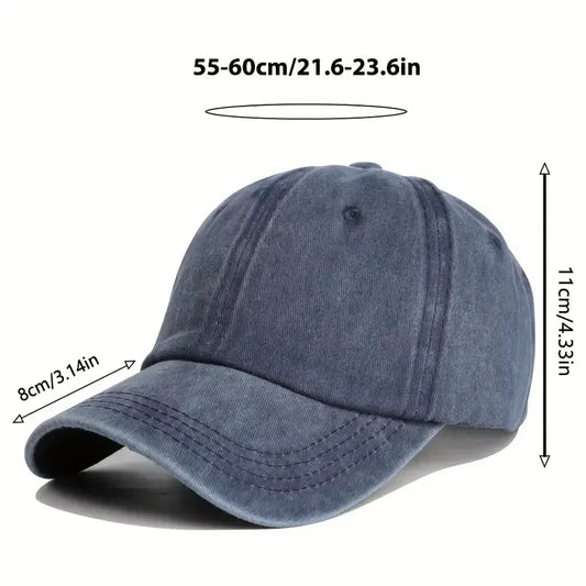Bulk Custom Custom logo retro cotton adjustable unstructured hats, solid-color washed sports baseball caps with Logo Embroidery - Manufacturer Qiandao