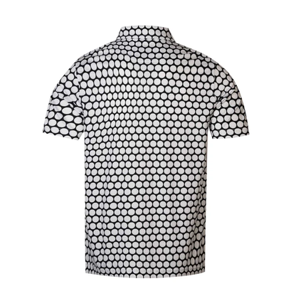 Polka Dot Antimicrobial Polo Shirt - Quick Dry Slim Fit for Ultimate Comfort