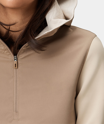 Custom High Quality Long Sleeve Patchwork Golf Quarter Zip Ladies Embroidery Pullover Women s Hoodies Sweatshirts