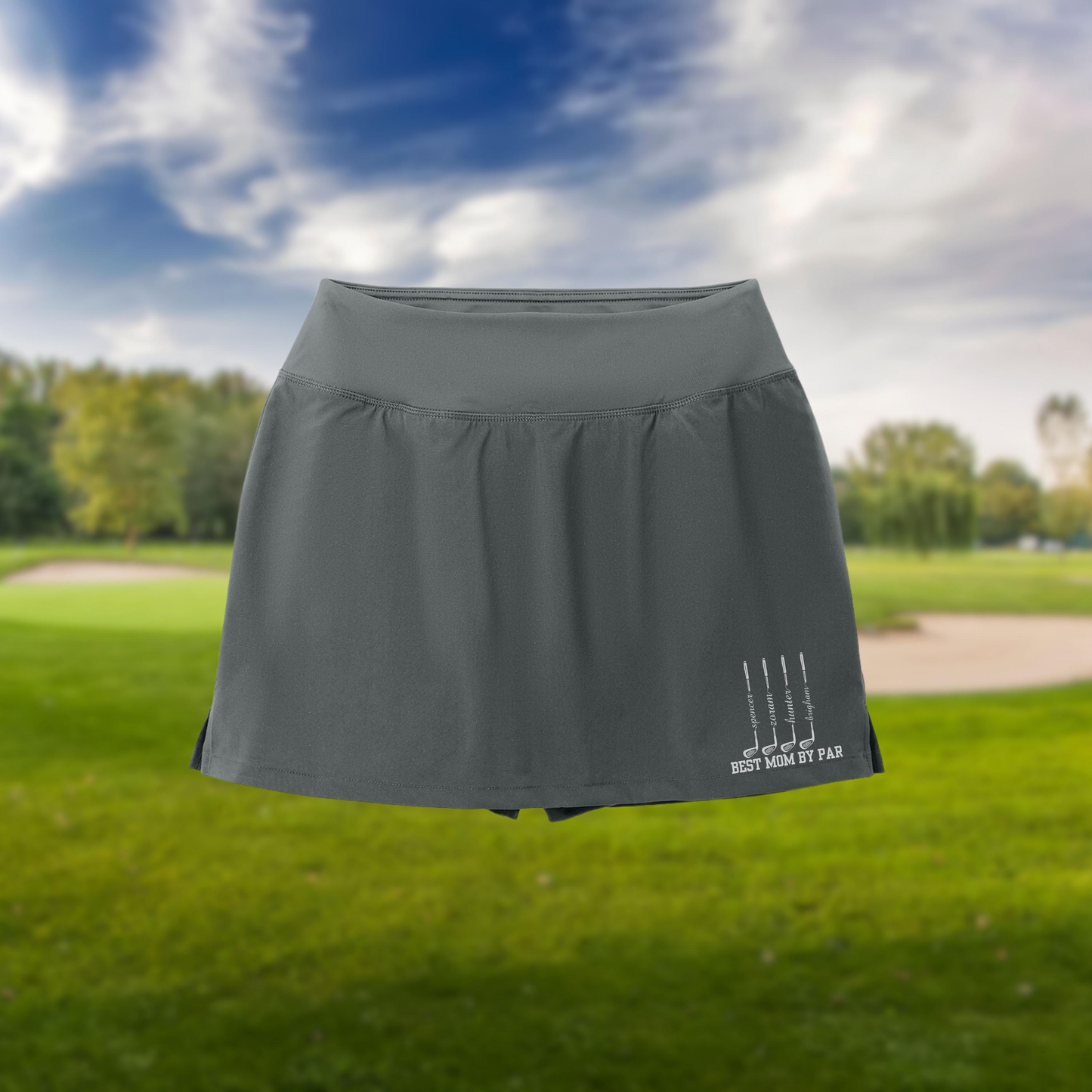 Customized women's sports tennis shorts with ball pockets, fashionable fitness personalized golf skirts, women's skirts