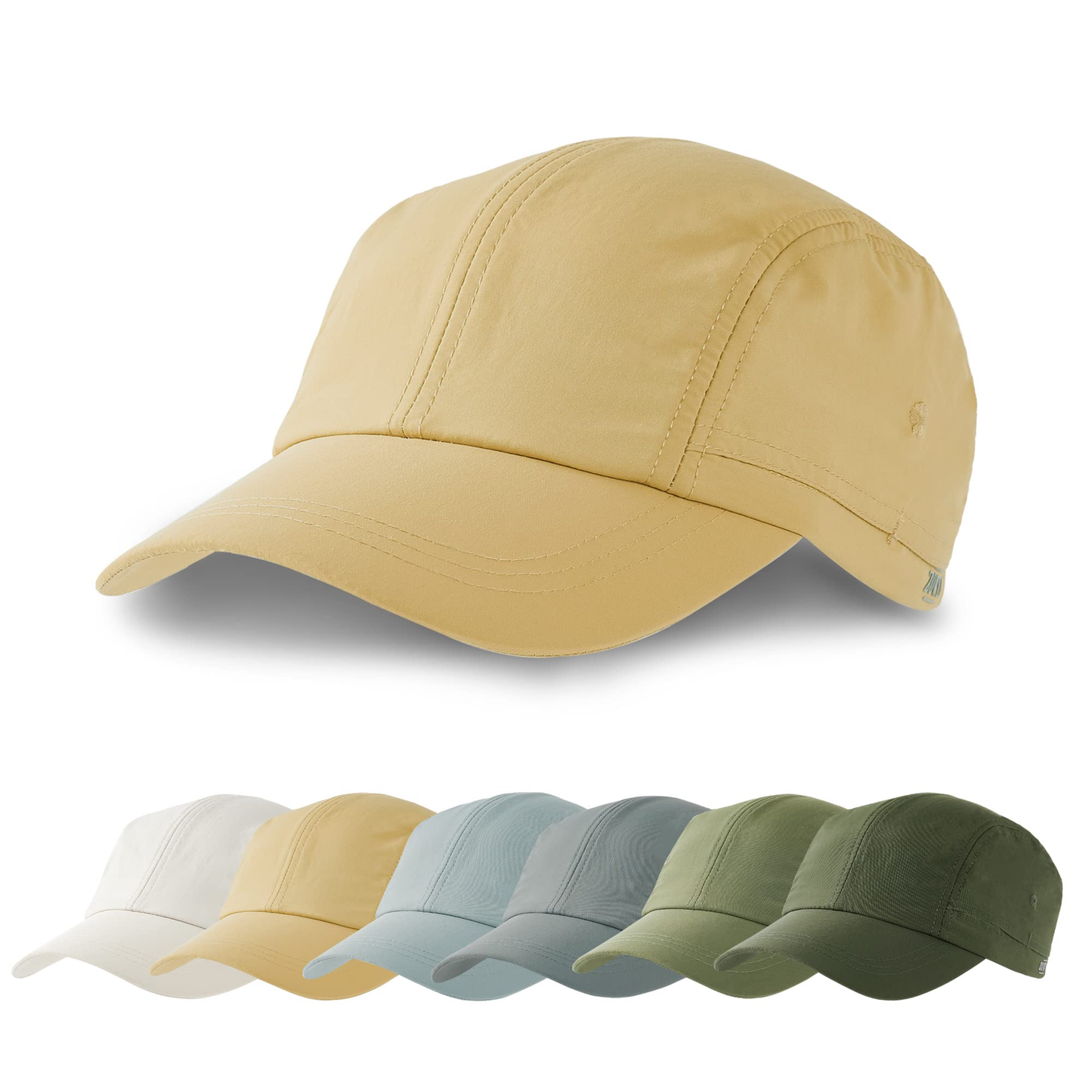 Blank custom logo waterproof running hats for men, golf hats, high-performance sports laser-cut and perforated trucker baseball caps