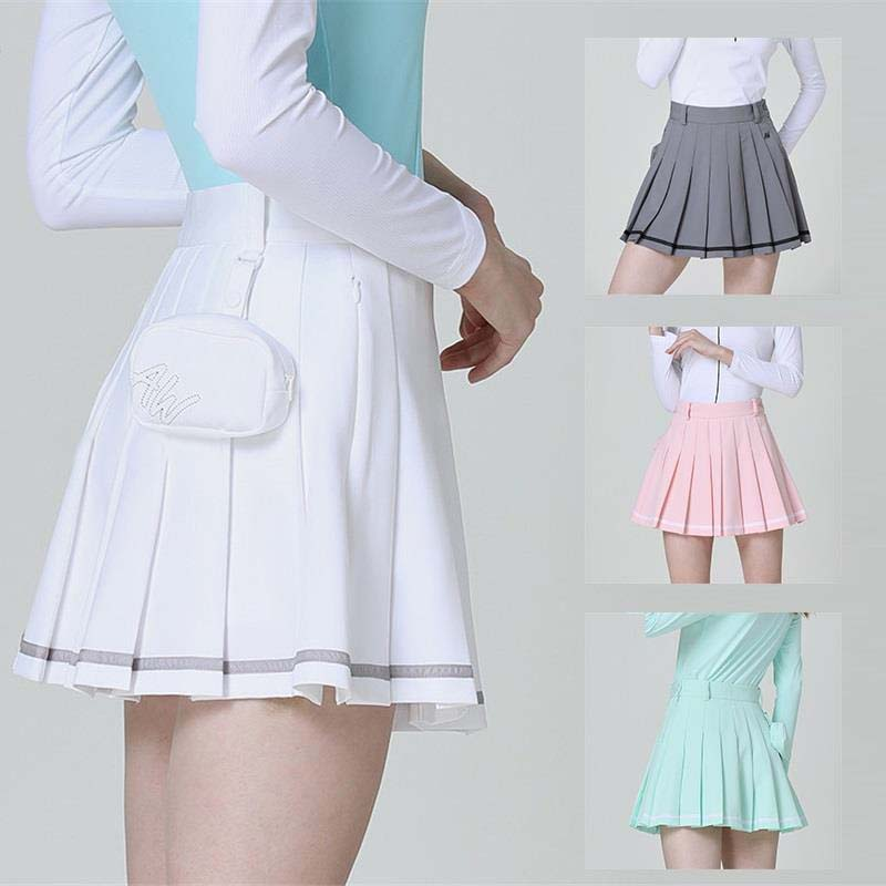 Custom-made women's golf pleated skirts, fashionable sport skirts and women's high-waisted golf skirts