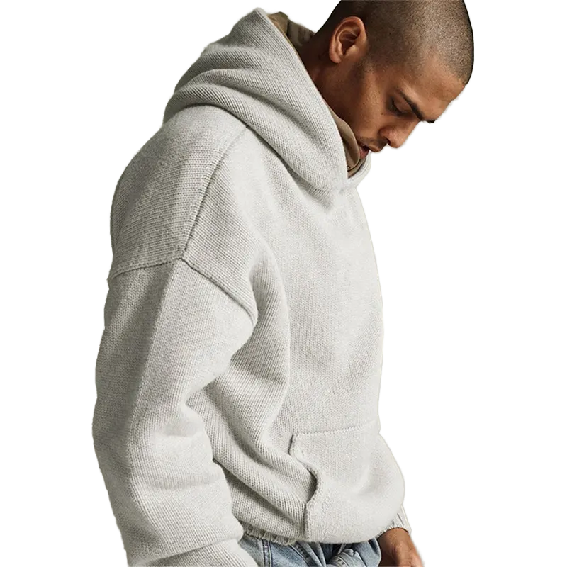 Custom 360gsm 420gsm 480gsm 500gsm Heavyweight Cotton Hoodie Sweatshirts Embroidered Oversized Hoodies Lined No Drawstring