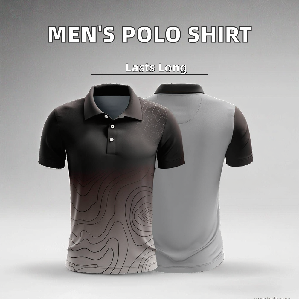 Custom Embroidery Enhanced Print Polo Sport Golf Shirt Short Sleeve Outdoor Sport Men's Golf Polo Shirts