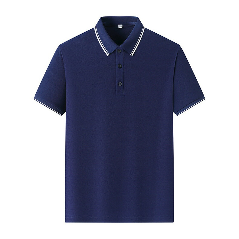 Custom Logo Contrast Color Men Collar Tops Men Short Sleeve Polo Shirts for Men