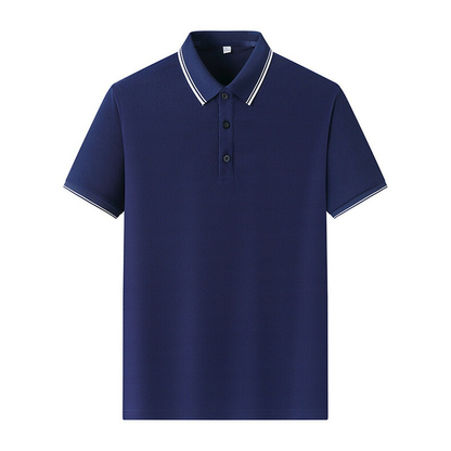 Custom Logo Contrast Color Men Collar Tops Men Short Sleeve Polo Shirts for Men