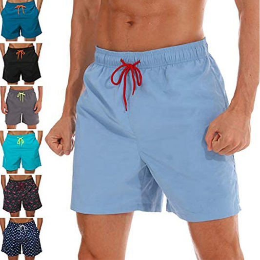 Customized men's fitness, jogging and leisure sports shorts made of polyester with logos, which are hot-selling in summer