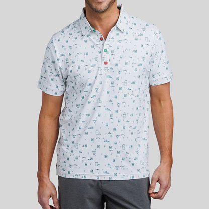 Custom logo 94% Polyester 6 % Spandex Luxury Pique Polo Shirts Four Way Stretch Golf Clothing