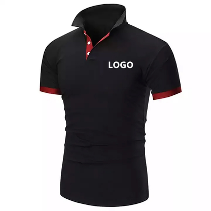 Unisex Quick Dry Polo Shirt Custom Logo 100% Cotton Short Sleeve Printed Pattern Embroidered Technique XL Size Unisex Uniform