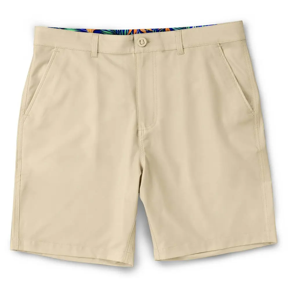 Customized logo men's summer casual, comfortable, quick-drying and breathable lined sports golf shorts