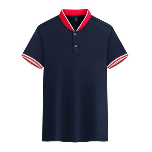 Wholesale Custom Logo Embroidered Print Solid Plain Short Sleeve T Shirt Spandex Polyester Polo Shirt